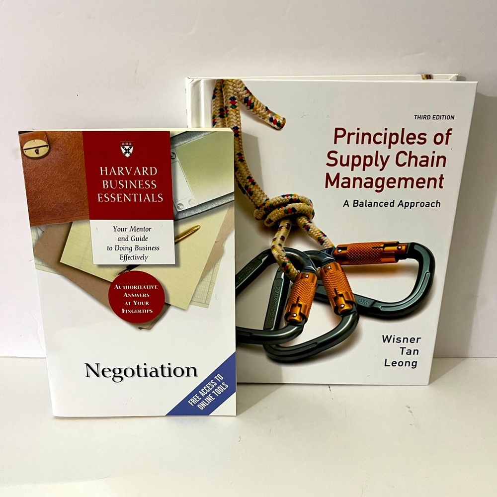 Principles of Supply Chain Management & Harvard Negotiation Books